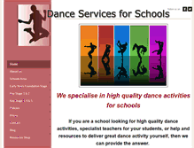 Tablet Screenshot of danceservicesforschools.com